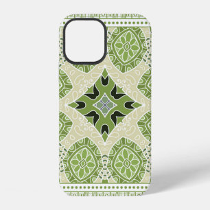Funda Para iPhone 12 Ornamento colorido decorativo sobre fondo blanco, 