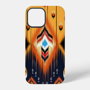 Funda Para iPhone 12 Ornamento folklórico geométrico Ikat. Étnico triba