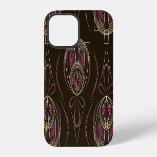 Funda Para iPhone 12 Ornamento geométrico del Art Deco Antiguo