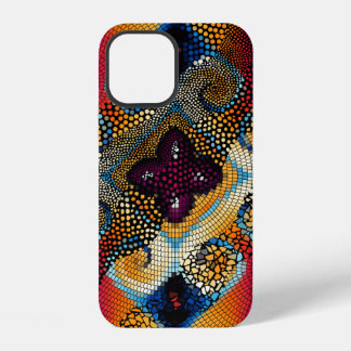 Funda Para iPhone 12 Ornar fondo de textura transparente. Ondas diagona