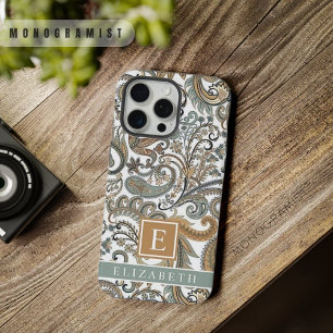 Oro Blanco Personalizable Paisley Gris Azul