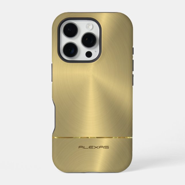 Funda Para iPhone Oro falso brillante (Reverso )