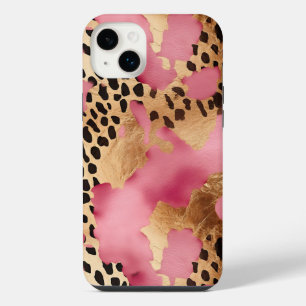 Funda Para iPhone 14 Plus Oro Rosa Glam Leopardo