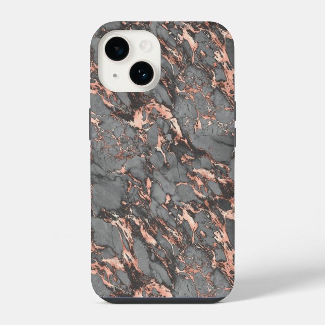 Funda Para iPhone Oro Rosa y Gris (Reverso )