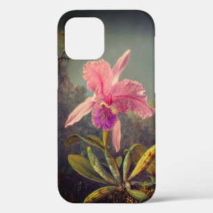 Funda Para iPhone 12 Orquídea Cattleya y tres colibríes Heade