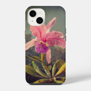 Funda Para iPhone 14 Orquídea Cattleya y tres colibríes Heade