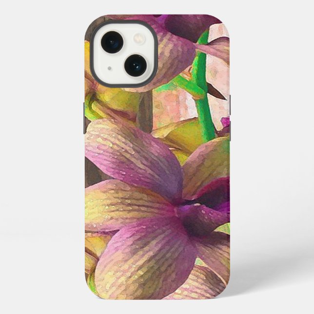 Funda Para iPhone Orquídeas en Flor (Reverso )