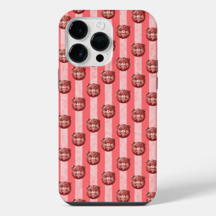Funda Para iPhone 14 Pro Max Osito de chocolate y cereza lindo