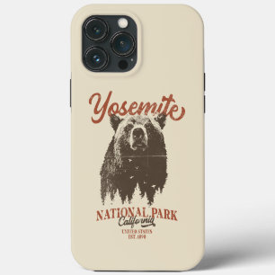 Funda Para iPhone 13 Pro Max Oso Pardo de Yosemite Parque Nacional de Californi