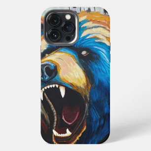 Funda Para iPhone 13 Pro Max Oso Pardo Pintado