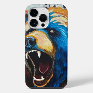 Funda Para iPhone 14 Pro Max Oso Pardo Pintado