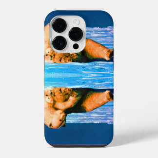 Funda Para iPhone 14 Pro Oso polar madre vintage USA Alaska
