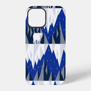 Funda Para iPhone 12 Oso Polar sobre el patrón Iceberg sin Marea.