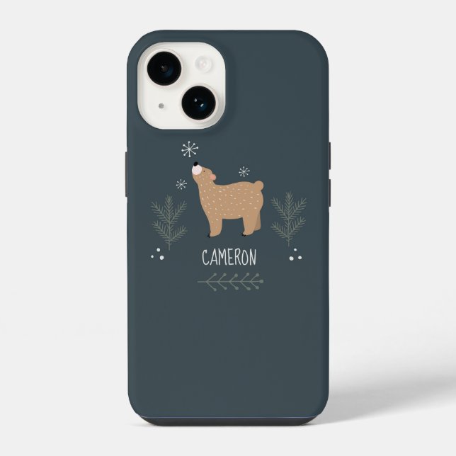 Funda Para iPhone Oso Soñoliento (Reverso )