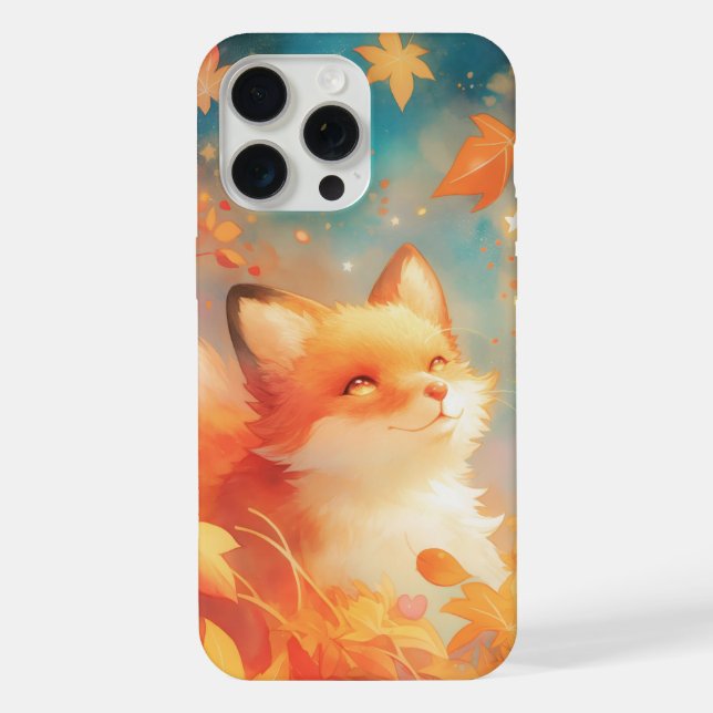 Funda Para iPhone Otoño Encantado de Fox (Reverso )