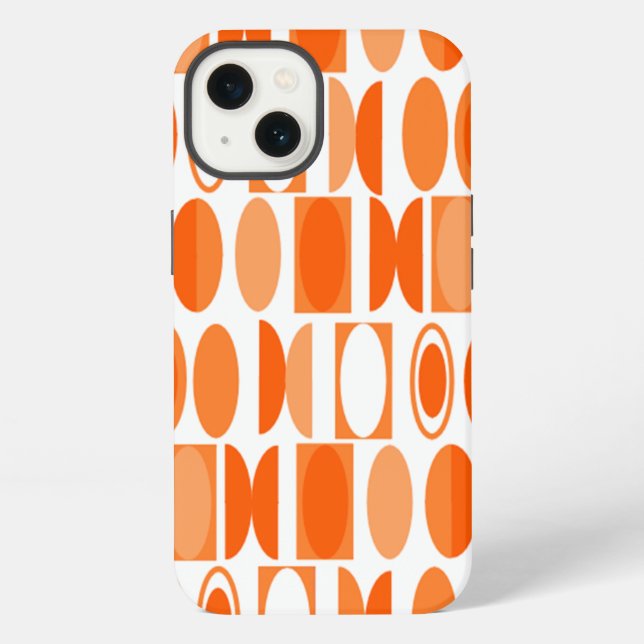 Funda Para iPhone Ovalos Art Deco (Reverso )