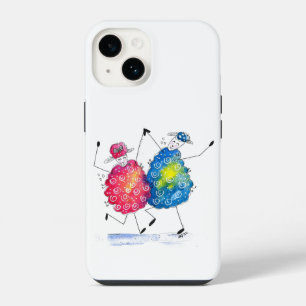 Funda Para iPhone 14 Ovejas bailando caprichosamente