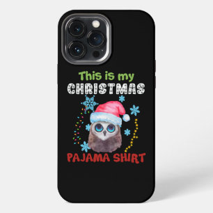 Funda Para iPhone 13 Pro Max Owl, Esta Es La Camisa Pajama De Mis Navidades
