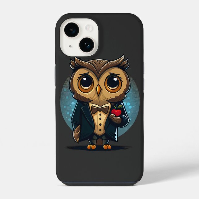 Funda Para iPhone Owl Groom in Love: Perfect El día de San Valentín  (Reverso )