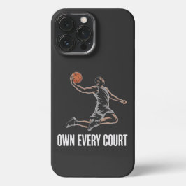 Funda Para iPhone 13 Pro Max Own Every Court Sports Mixed