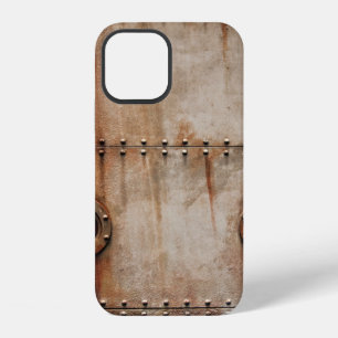 FUNDA PARA iPhone 12 ÓXIDO Y TEXTURA EN LOS LADOS DE LA PLACA METÁLICA