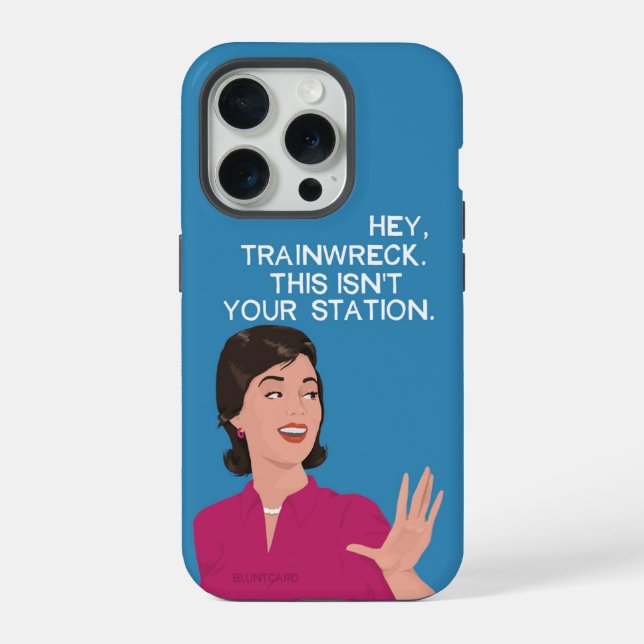Funda Para iPhone Oye, el accidente de tren. (Reverso )