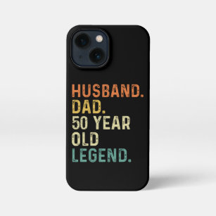 Funda Para iPhone 13 Mini Padre esposo de 50 años de edad leyenda de 50 años