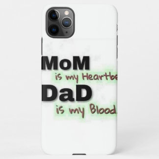 Funda Para iPhone 11Pro Max Padres de latido y sangre citan estuche de teléfon