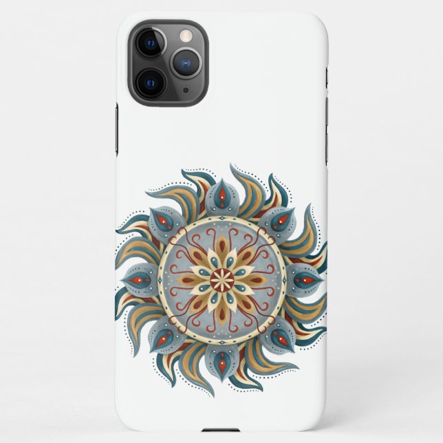 Funda Para iPhone Painterly Mandala (Reverso)