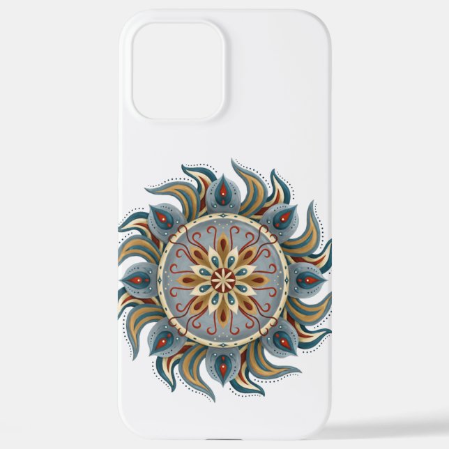 Funda Para iPhone Painterly Mandala (Reverso )