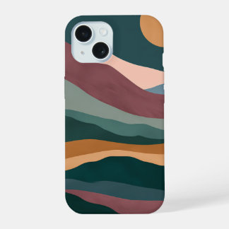 Funda para iPhone Paisaje Abstracto Boho Sunset Hi