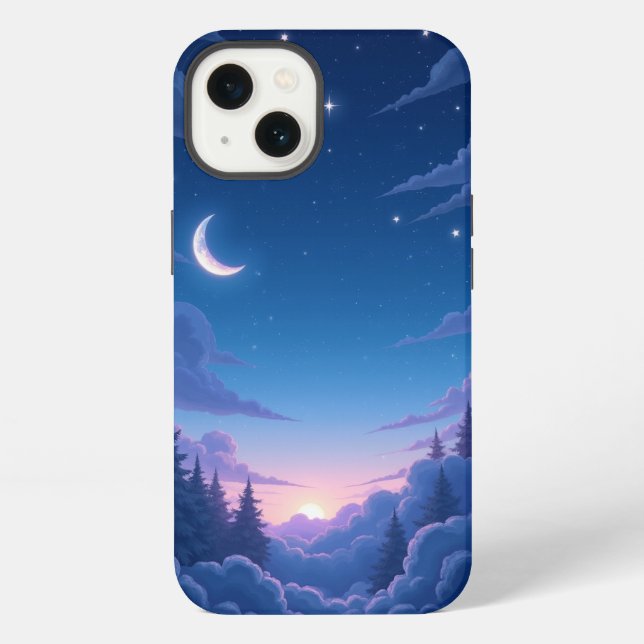 Funda Para iPhone Paisaje Celestial (Reverso )