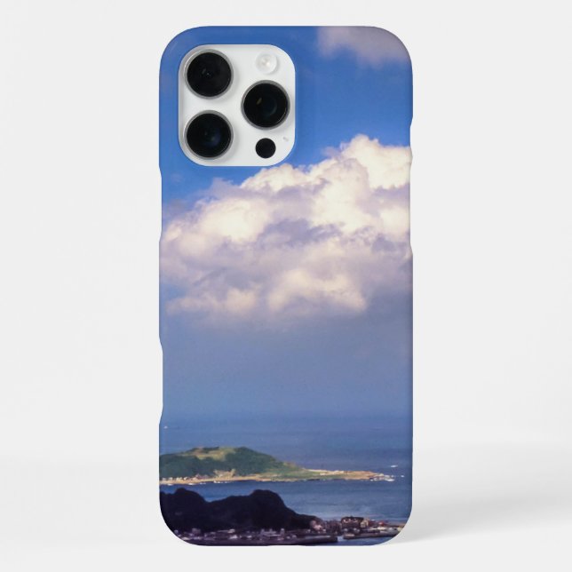 Funda Para iPhone Paisaje con vistas al mar (Reverso )