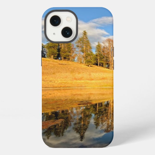 Funda Para iPhone Paisaje de Yellowstone (Reverso )