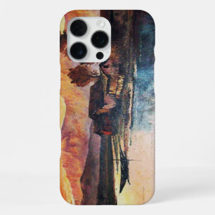 FUNDA PARA iPhone 16 PRO MAX PAISAJE DEL ATARDECER ALPINO DEL LAGO DE LAS MONTA