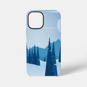 Funda Para iPhone 12 Mini Paisaje invernal con nieve