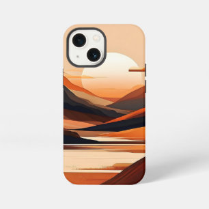 Funda Para iPhone 13 Mini Paisaje minimalista abstracto