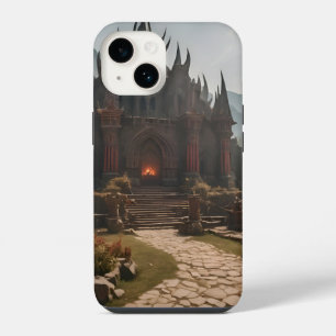 Funda Para iPhone 14 Paisaje montañoso del castillo medieval