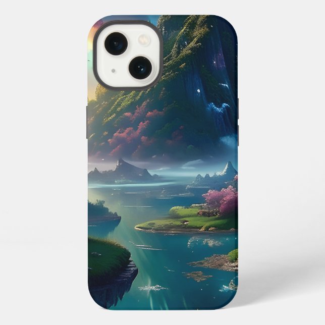 Funda Para iPhone Paisaje pintoresco Cuatro (Reverso )