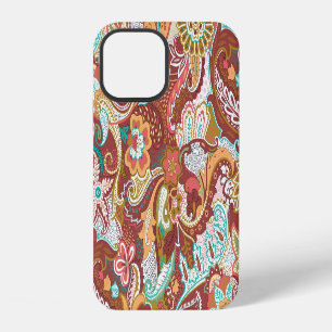 Funda Para iPhone 12 Paisley sin soldadura: elegante patrón de fondo.