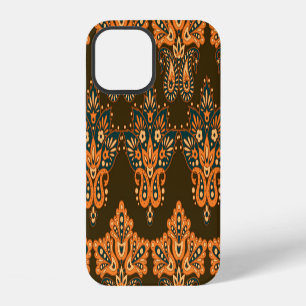 Funda Para iPhone 12 Paisley textil asiática: Ilustracion de cosecha fl