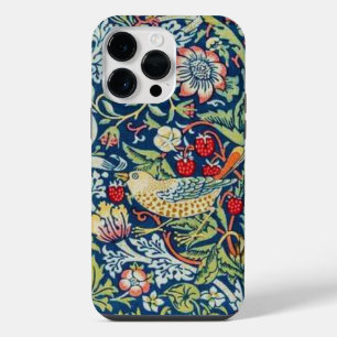 Funda Para iPhone 14 Pro Max Pájaro ladrón de fresas de William Morris
