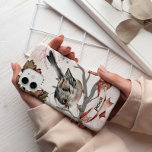 Funda Para iPhone 14 Pro Max Pájaro místico de la paz Samsung Galaxy Funda<br><div class="desc">Pájaro en una rama con un cartel de paz debajo de él.</div>