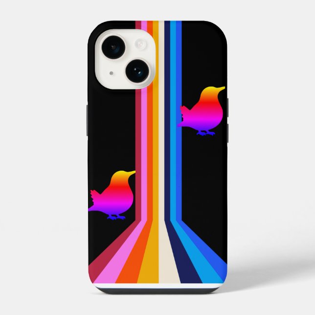 Funda Para iPhone pájaros (Reverso )