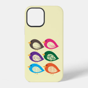 Funda Para iPhone 12 Pájaros lindos coloridos y extravagantes