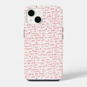 Funda Para iPhone 14 Palabras románticas día de San Valentín