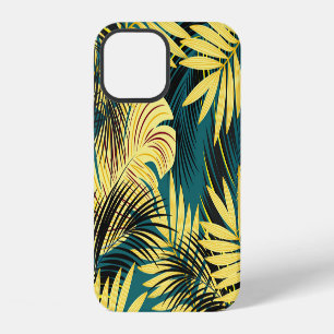 Funda Para iPhone 12 Palm Leaves: Tropical Vintage oscuro