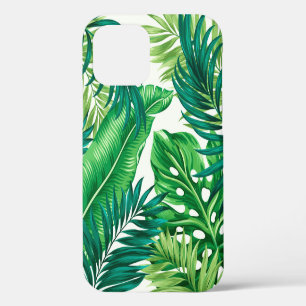 Funda Para iPhone 12 Palm tropical verde Banana Monstera hojas