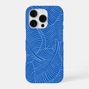 Funda Para iPhone 16 Pro Palma de cebra hawaiano tropical océano azul
