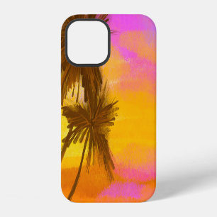 Funda Para iPhone 12 Palmera de coco, tema de verano tropical.